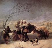 Francisco Goya Winter oil painting